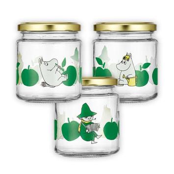 Mummi Glasskrukke m/ klistremerker 0, 3L (489-6416114973668)