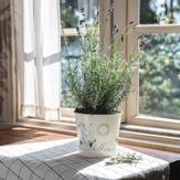 Mummi Blomsterpotte OffWhite metall H16 (489-6416114973958)