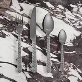 Lyngby Rhombe Bestikksett Stål 16deler (521-201500)