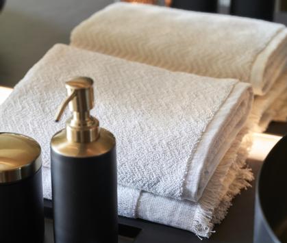 Halvor Bakke Verbier Håndkle fiskebensmønster pure-cashmere 