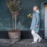 Ilse Jacobsen Regnjakke Gråblå (807-RAIN71-636-42)