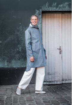 Ilse Jacobsen Regnjakke Gråblå