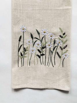 Trend Design Kjøkkenhåndkle Margeritter Natur 50x70 (298-T49640)