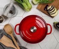 Sabor Basic Støpejernsgryte Rød 4,2L (655-46232907)