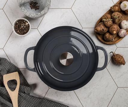 Sabor Basic Støpejernsgryte Grå 4,2L (655-46232906)