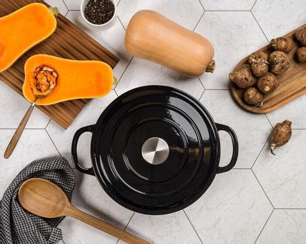 Sabor Basic Støpejernsgryte Sort 4,2L (655-46232905)