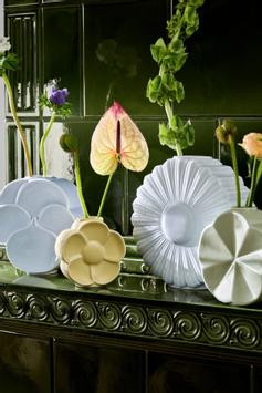 Lyngby Flower Vase Stemorsblomst-Blå H17 (521-202022)