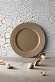 Lyngby Rhombe-Earth Middagstallerken Ø27 clay (521-201807)