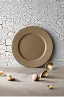 Lyngby Rhombe-Earth Middagstallerken Ø27 clay