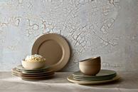 Lyngby Rhombe-Earth Middagstallerken Ø27 clay (521-201807)