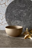 Lyngby Rhombe-Earth Skål Ø13 clay