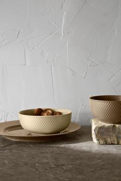 Lyngby Rhombe-Earth Skål Ø15, 5 marble (521-201823)