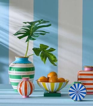 Jonathan Adler Portofino Vase Blå/ Grønn H27 (368-34786)