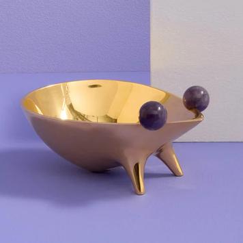 Jonathan Adler Brass Frog Bolle 20x14