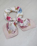 7Days Satengskjerf Rosa/ Hvit 70x70 (826-7073414014775)