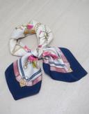 7Days Satengskjerf Mørkeblå Pasteller 70x70 (826-7073414014782)