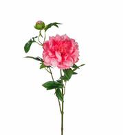 Mr Plant Kunstig Stilkblomst Pion-Rosa H65