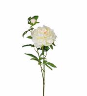 Mr Plant Kunstig Stilkblomst Pion-Hvit H65