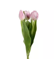 Mr Plant Kunstig Stilkblomst Tulipan-Lyselilla H36