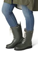 Ilse Jacobsen Gummistøvler Snor Halvhøy Army