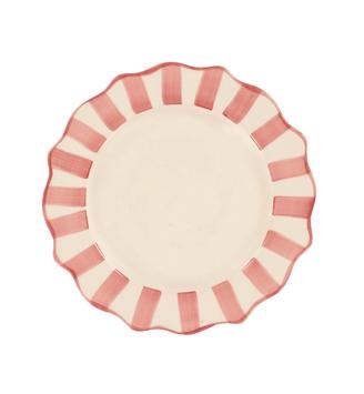 Anna + Nina Pink Scalloped Middagstallerken Ø27