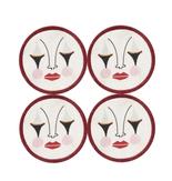 Anna + Nina Coasters Pierrot bomull 4stk  (844-25-2M807007)
