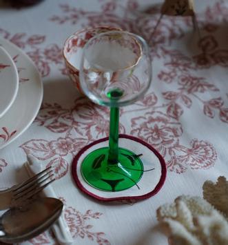 Anna + Nina Coasters Pierrot bomull 4stk  (844-25-2M807007)