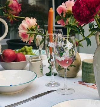 Anna + Nina Champagneglass Springtime 2stk (844-26-1M811026)