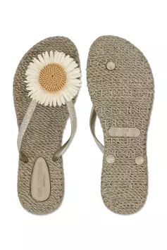 Ilse Jacobsen FlipFlop Blomst Platin (807-CHEERFUL16F-780)
