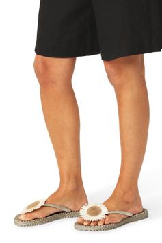 Ilse Jacobsen FlipFlop Blomst Platin (807-CHEERFUL16F-780)