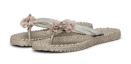 Ilse Jacobsen FlipFlop Småblomster Platin