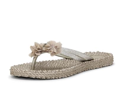 Ilse Jacobsen FlipFlop Småblomster Platin (807-CHEERFUL18F-780)