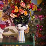 Bjørn Wiinblad Eva Vase Blå H18,5 (521-56537)