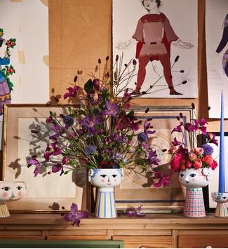 Bjørn Wiinblad Eva Vase Blå H18,5 (521-56537)