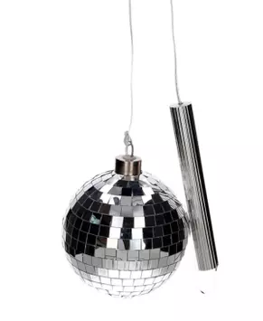 Gift Company Discokule LED-ball sølv Ø10 (845-1217904022)