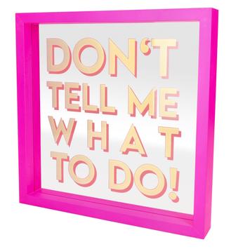 Gift Company Love-Frames don't-tell-me neonrosa 30x30