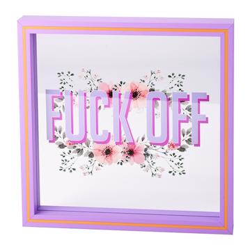 Gift Company Love-Frames fuck-off lilla 30x30