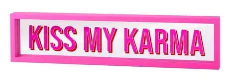 Gift Company Love-Frames kiss-my-karma neonrosa 51x12