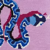 Jonathan Adler Snake Pute håndbrodert 30x50 (368-35209)