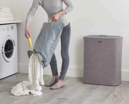 Joseph Joseph Tota-Duo Skittentøyskurv Grå 90L (655-46202230)