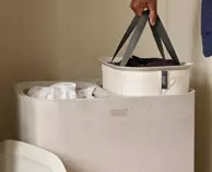 Joseph Joseph Tota-Duo Skittentøyskurv Beige 90L (655-60203523)