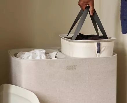 Joseph Joseph Tota-Duo Skittentøyskurv Beige 90L (655-60203523)