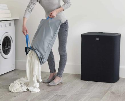 Joseph Joseph Tota-Trio Skittentøyskurv Sort 90L (655-60230466)