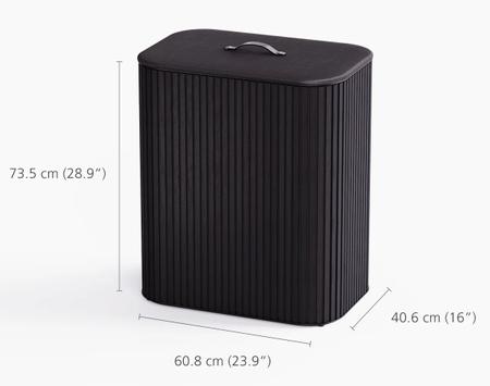 Joseph Joseph Tota-Luxe-Trio Skittentøyskurv Sort 90L (655-60234225)