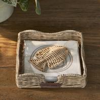 Riviera Maison Fish Serviettholder rattan 20x20