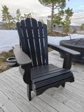 Armonía Adirondack stol HDPE svart (832-TEA05-black)