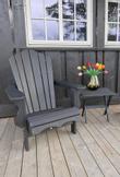 Armonía Adirondack stol HDPE svart (832-TEA05-black)