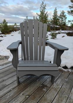 Armonía Adirondack stol HDPE grå (832-TEA05-lightgrey)
