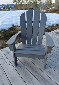 Armonía Adirondack Hagestol-Barn HDPE Grå