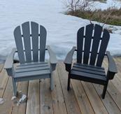 Armonía Adirondack Hagestol-Barn HDPE Grå (832-TEA08-lightgrey)